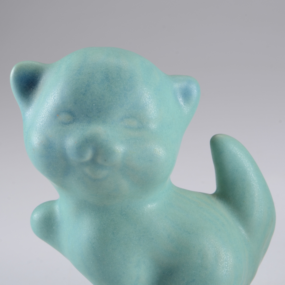 Set of Cat Figurines from Van Briggle Pottery