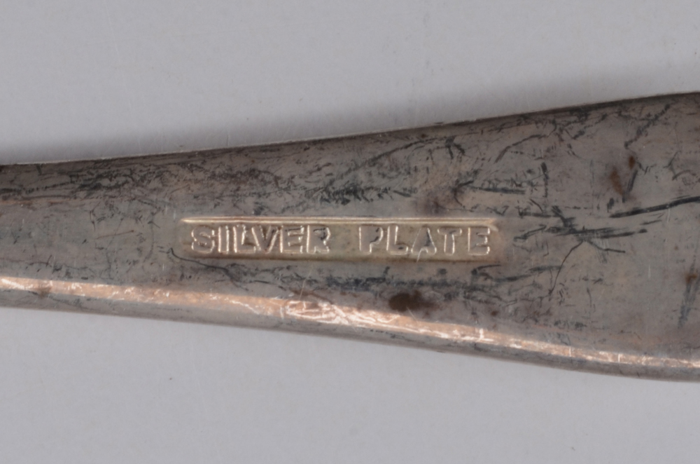 Collection of Silver Plate Platters and Butter Knife