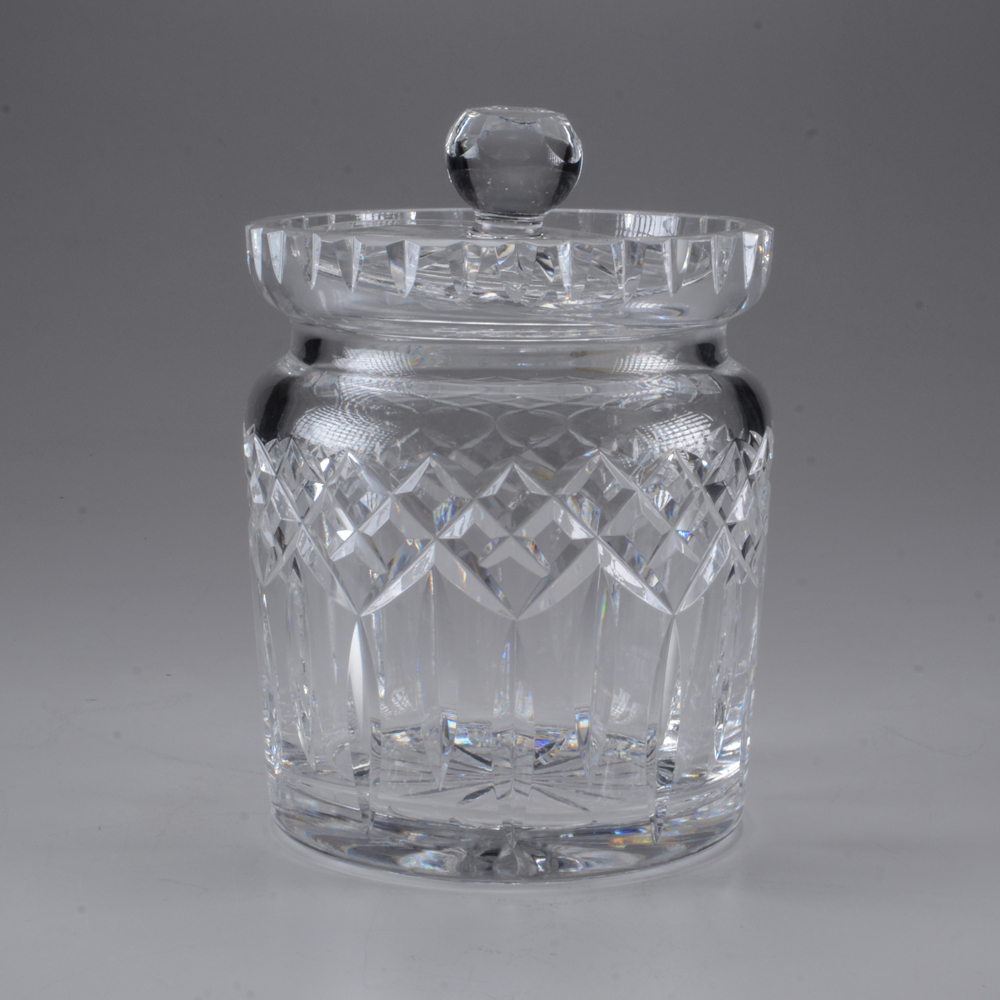 Collection of Waterford "Lismore" Crystal Including Barrel Biscuit Jar