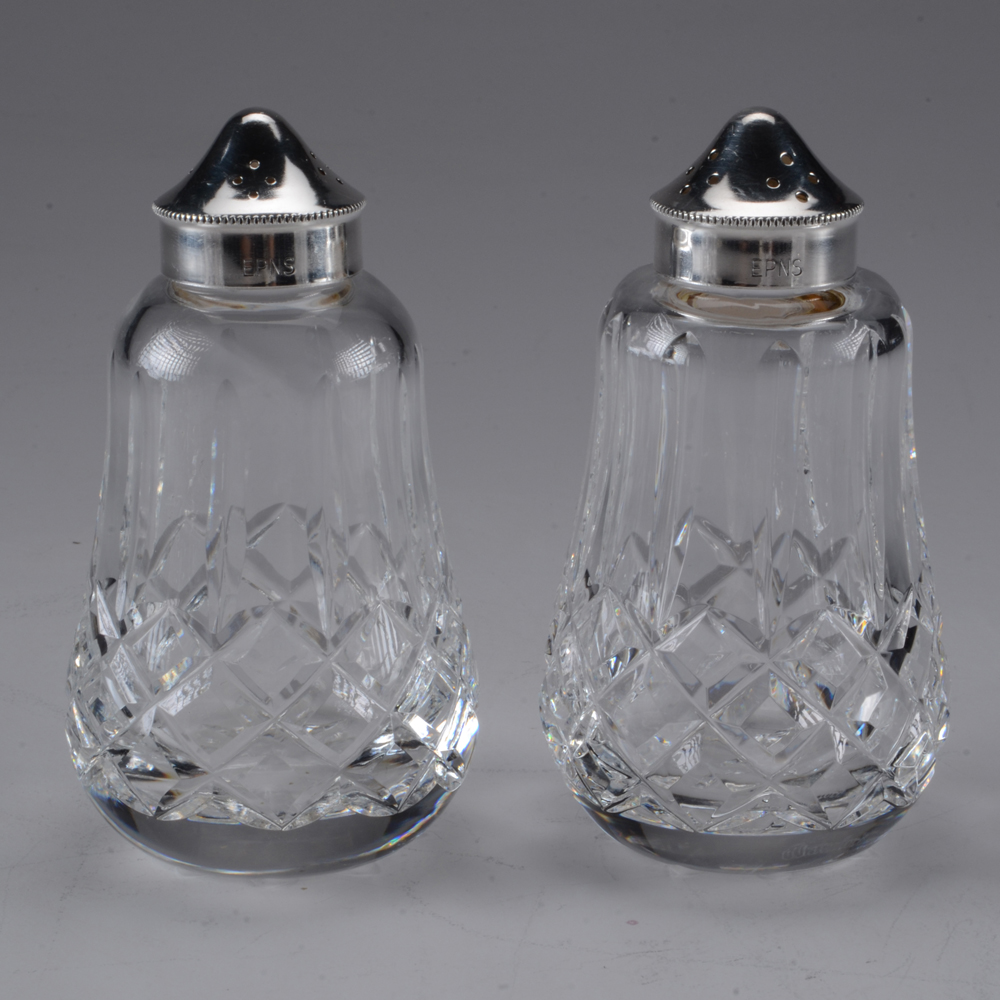 Collection of Waterford "Lismore" Crystal Including Barrel Biscuit Jar
