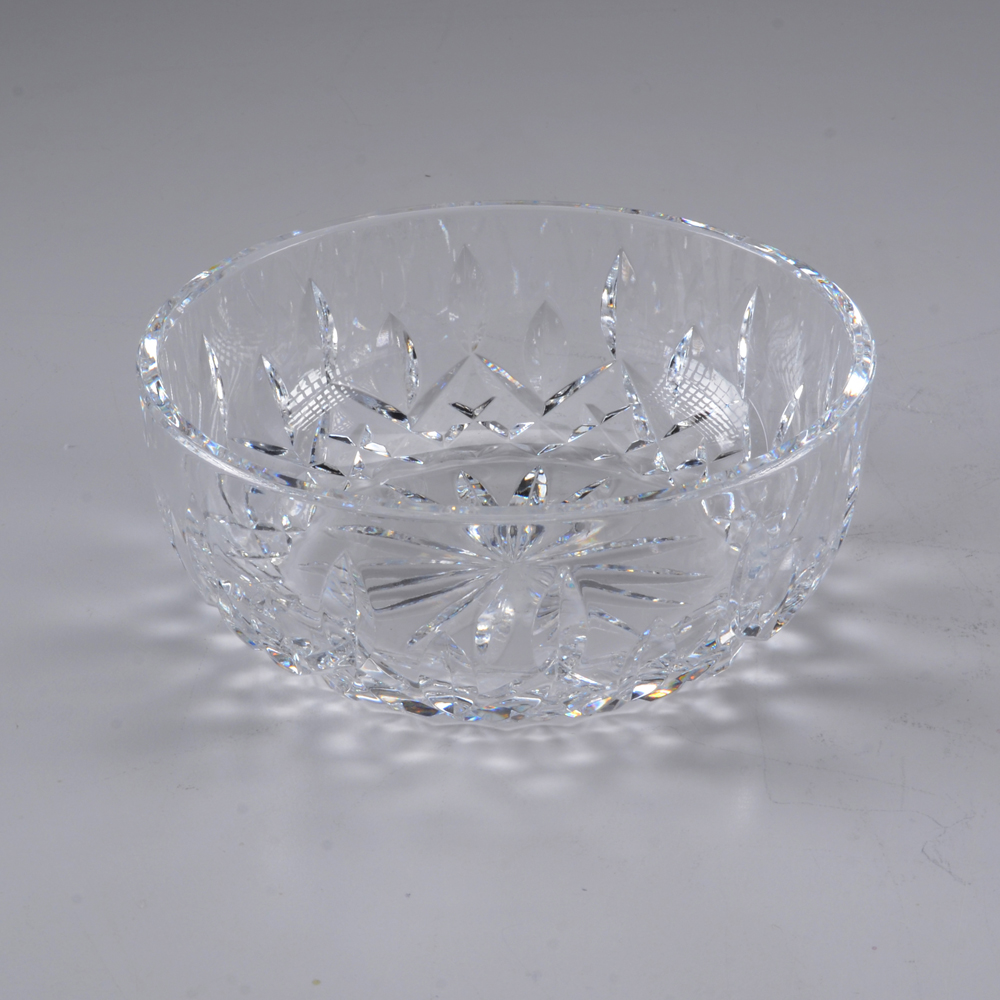 Collection of Waterford "Lismore" Crystal Including Barrel Biscuit Jar