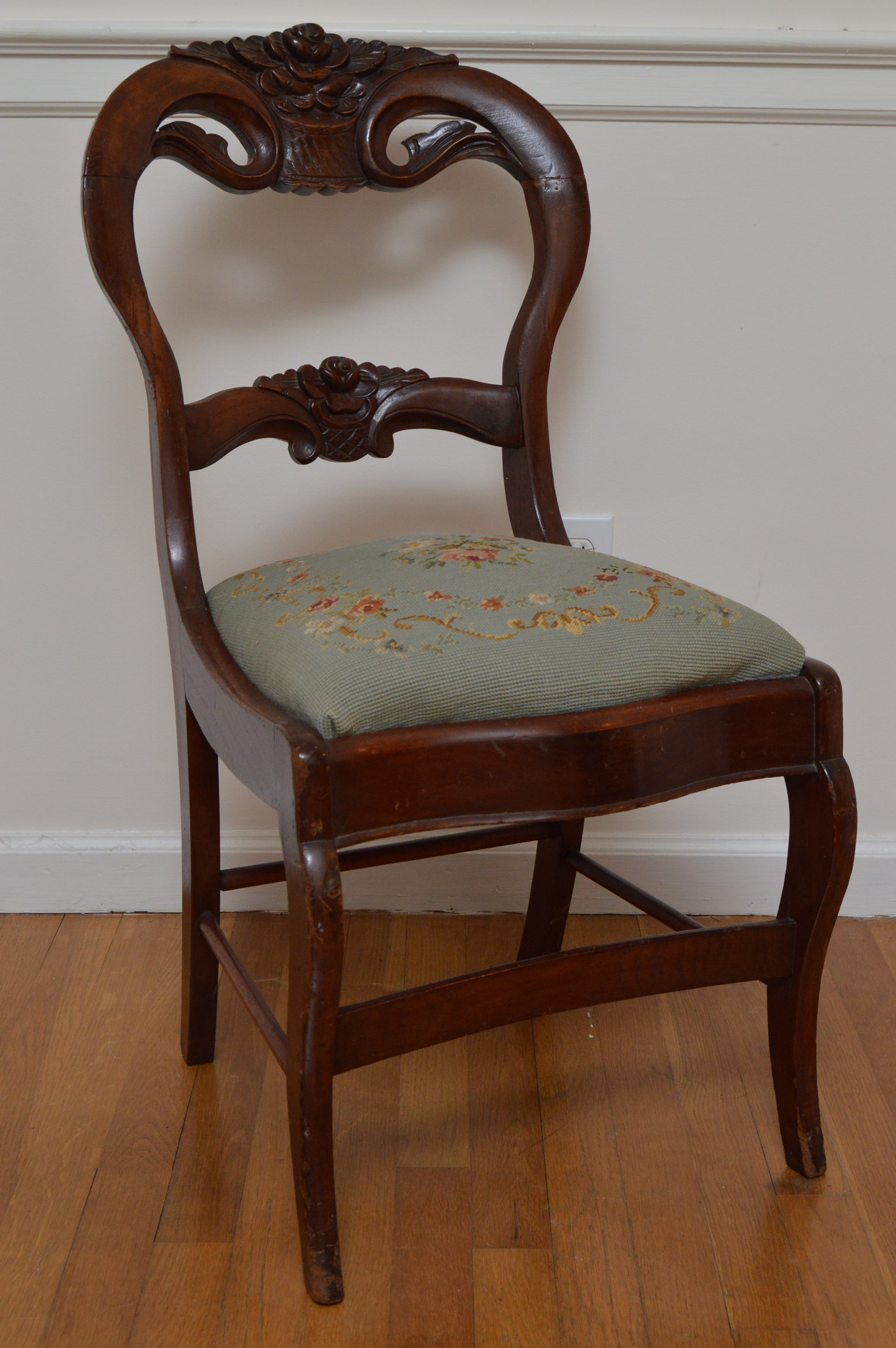 Mahogany Needlepoint Chairs