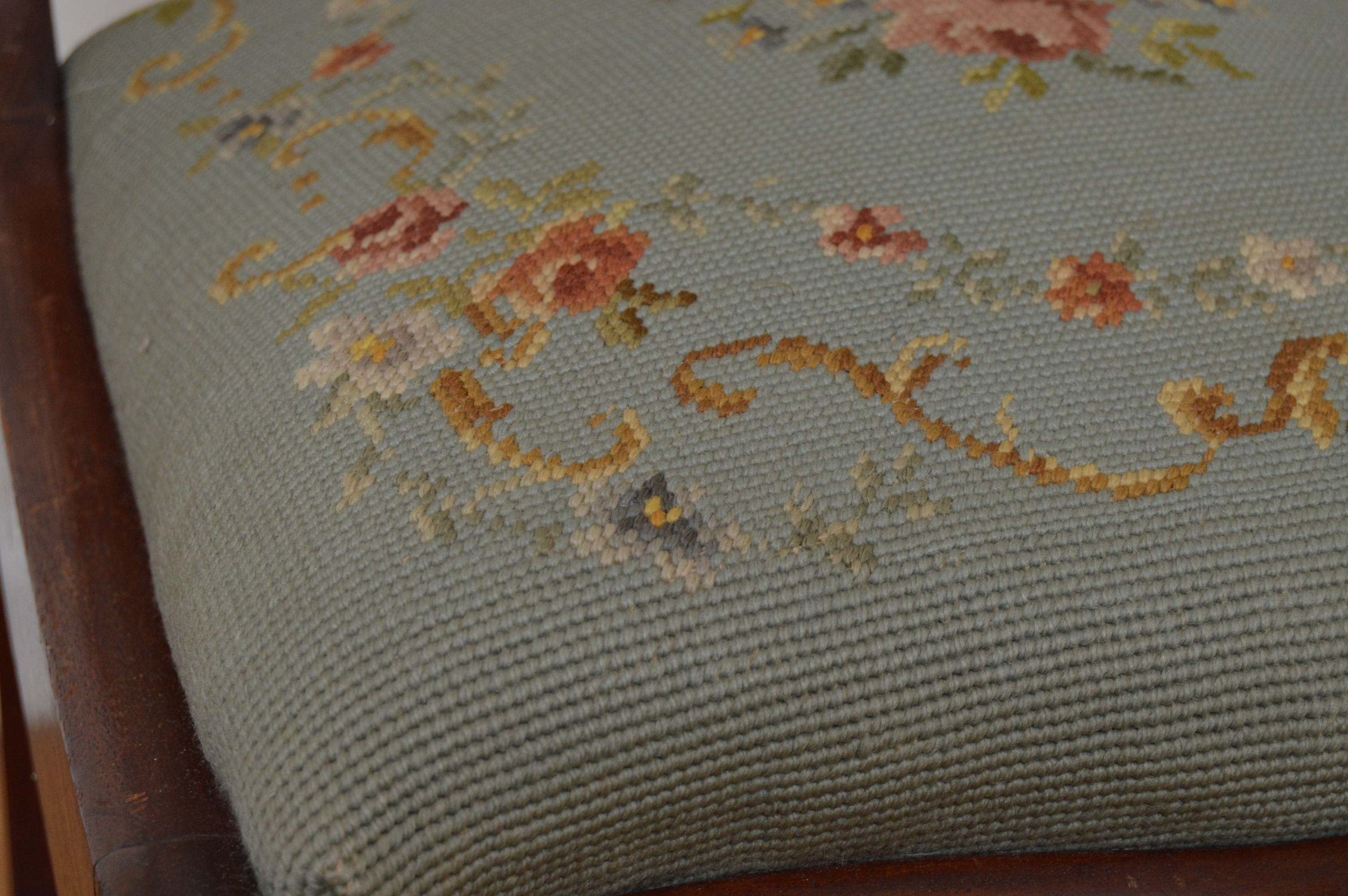 Mahogany Needlepoint Chairs