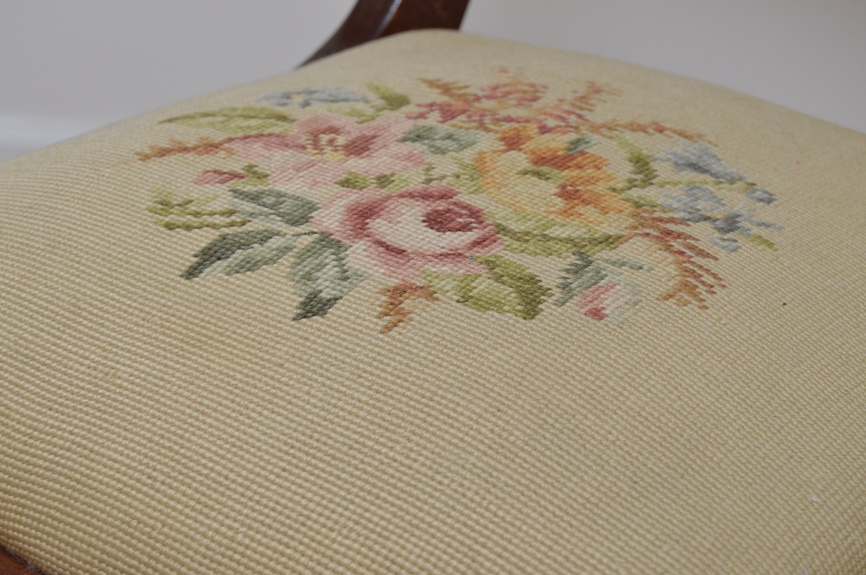 Mahogany Needlepoint Chairs