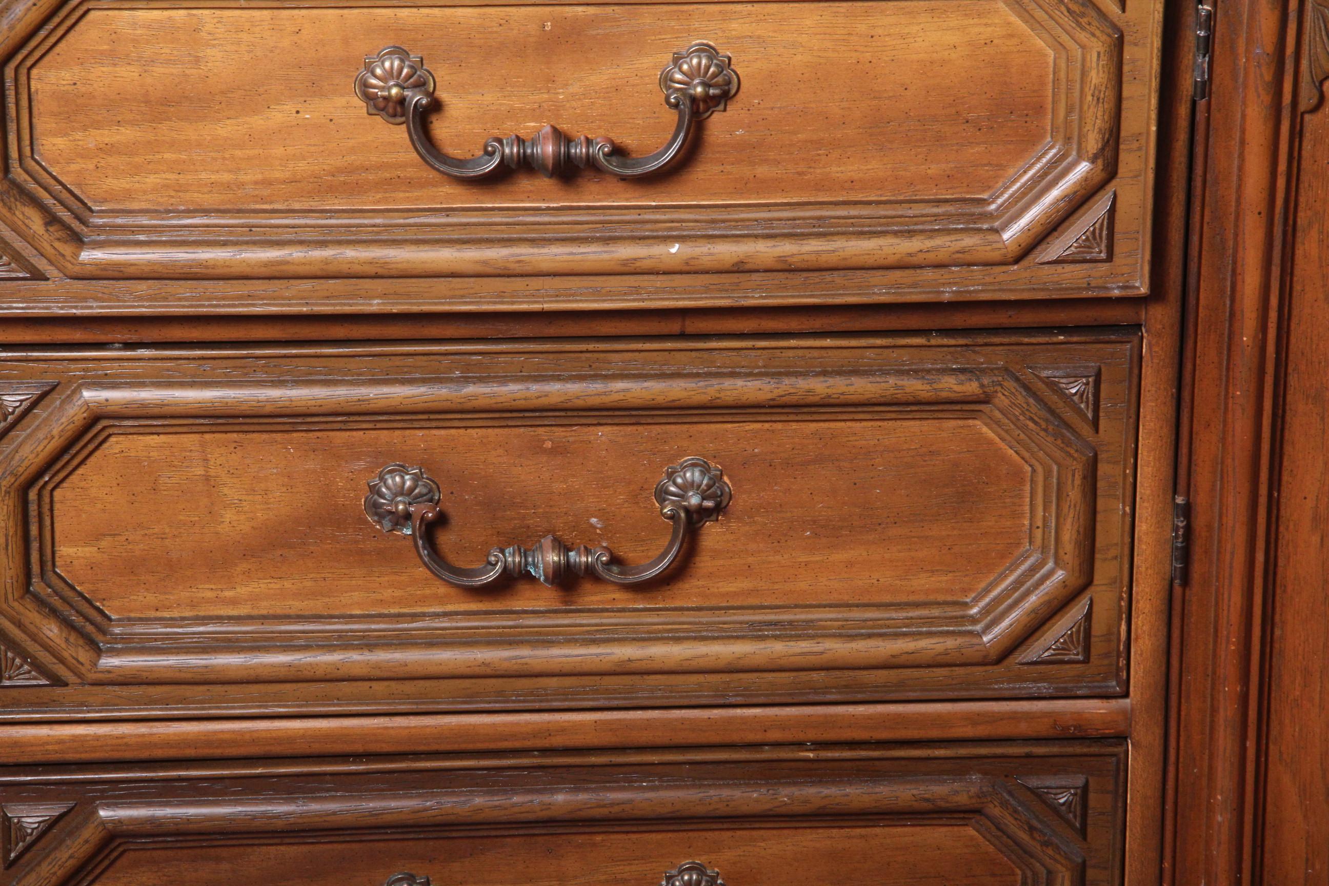 Vintage Bassett Furniture Walnut Dresser