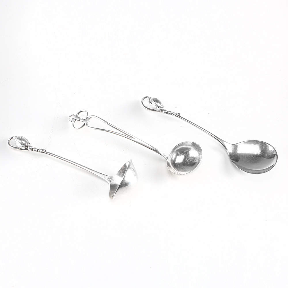 Georg Jensen Sterling Condiment Spoons and More