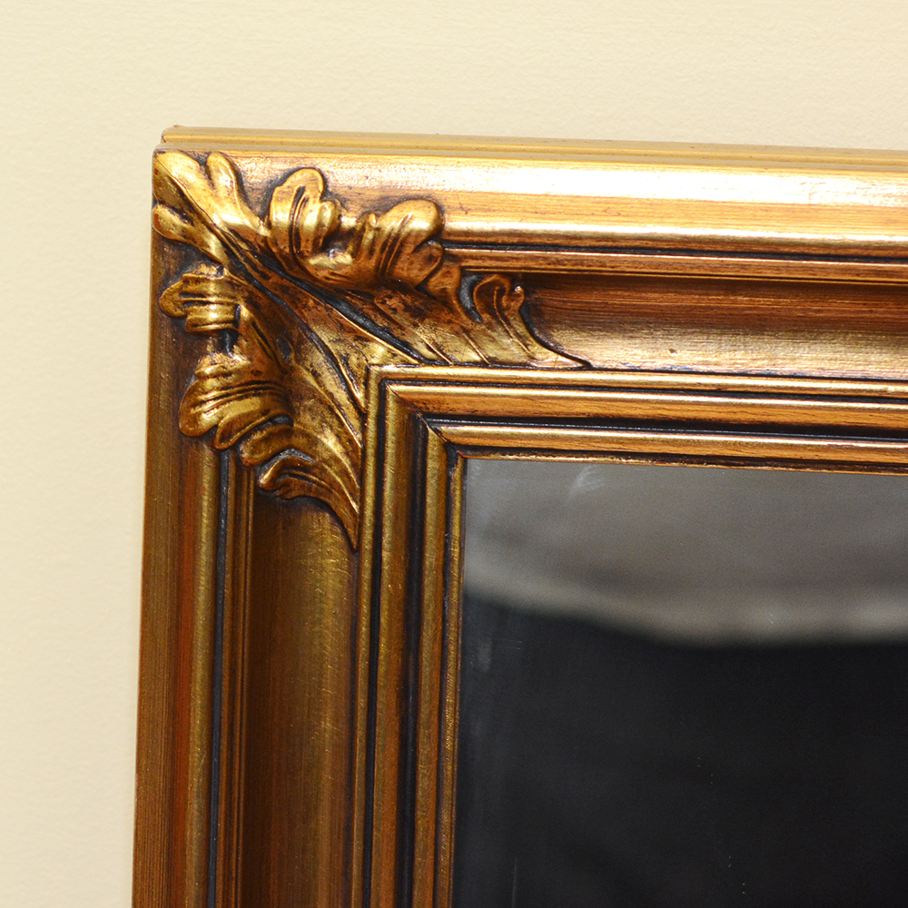 Gold Tone Wall Mirror