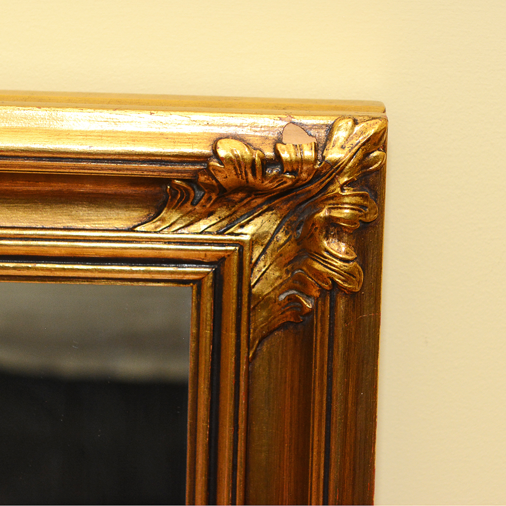 Gold Tone Wall Mirror