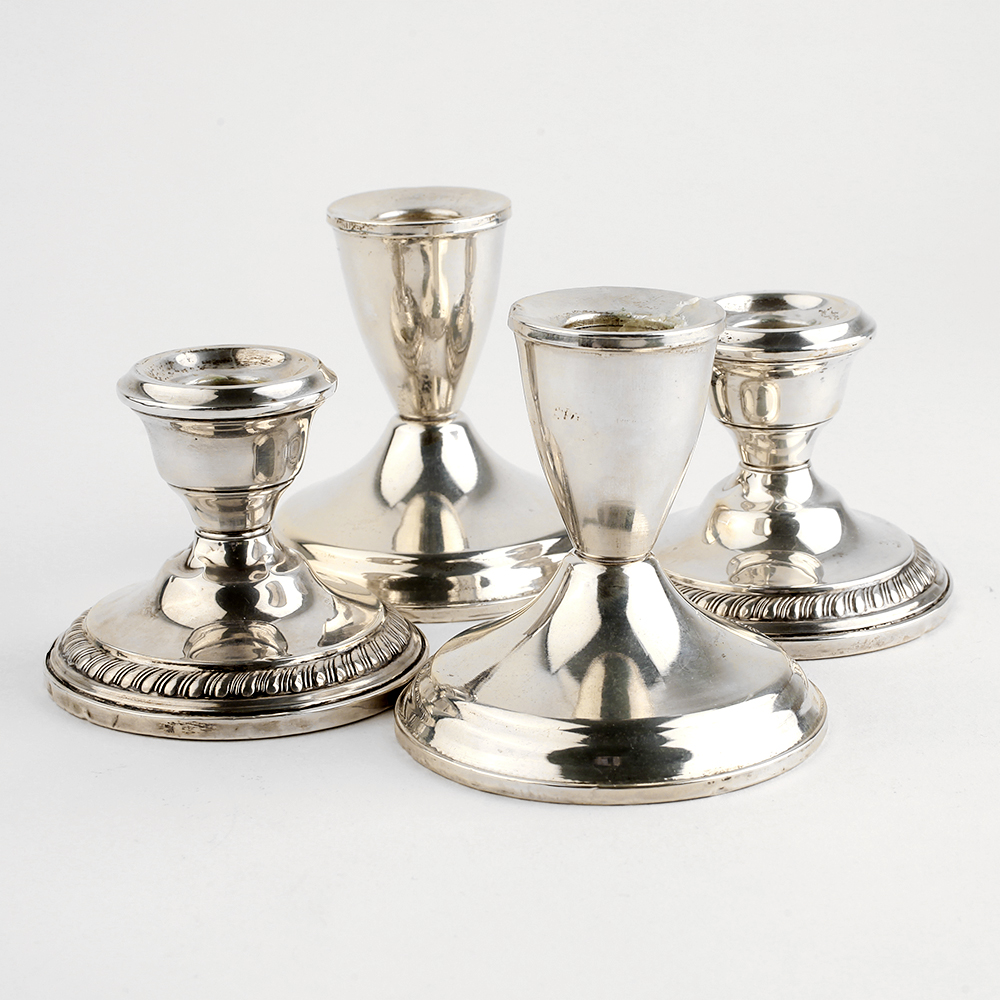 Weighted Sterling Silver Candlesticks