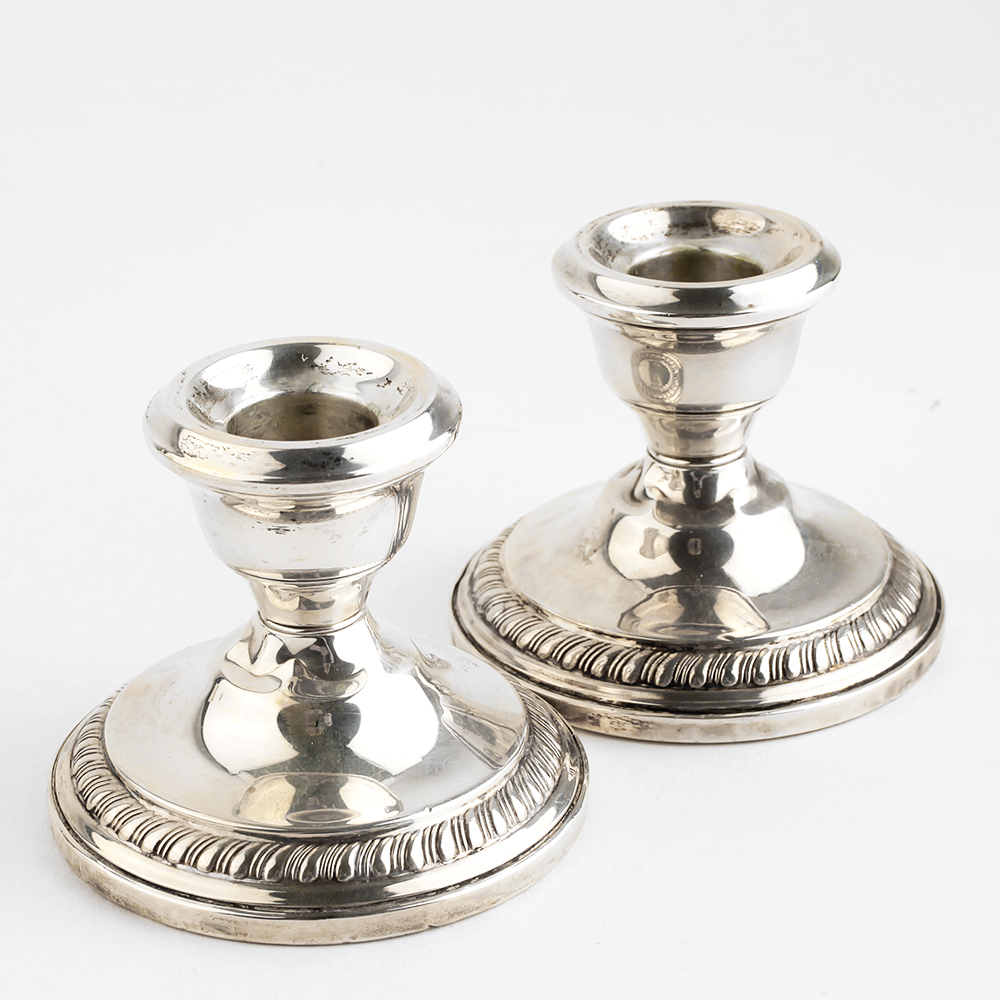 Weighted Sterling Silver Candlesticks
