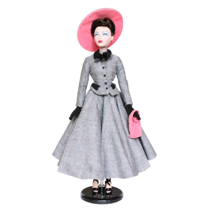 "Love, Paris" Doll with Gray Silk Tweed Jacket and Skirt Designed by José Ferrand