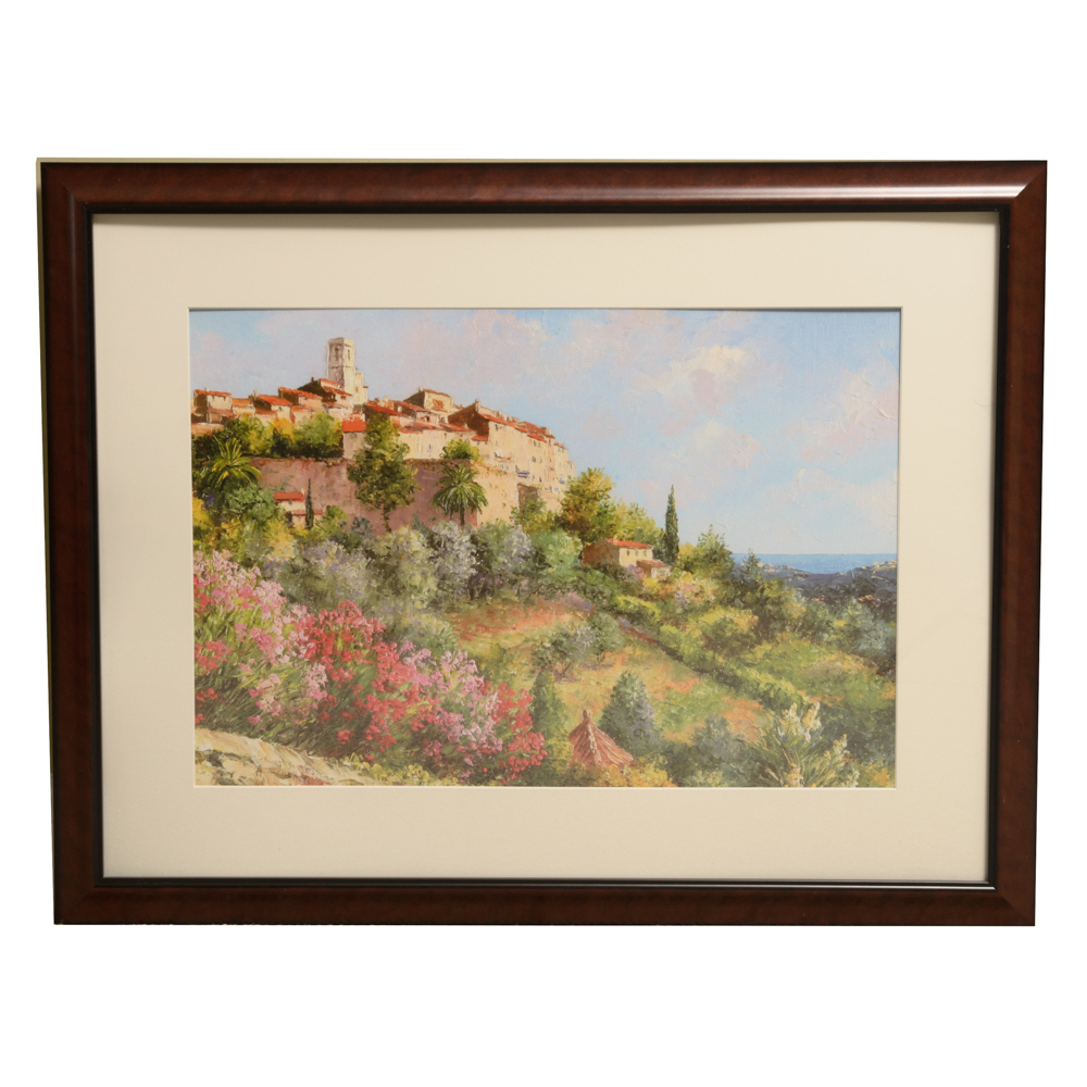 Gicleé Print of a Mediterranean Town