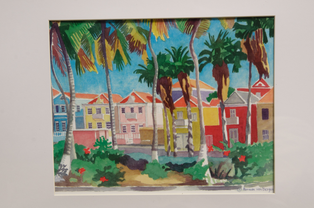 Pair of Herman Van Bergen Curaçao Offset Prints