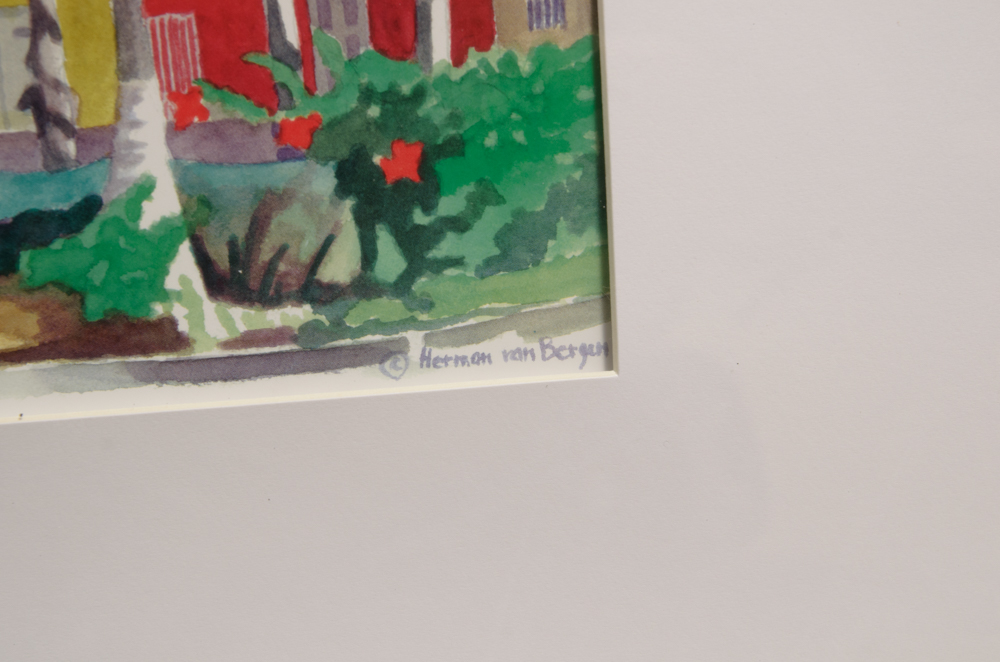 Pair of Herman Van Bergen Curaçao Offset Prints