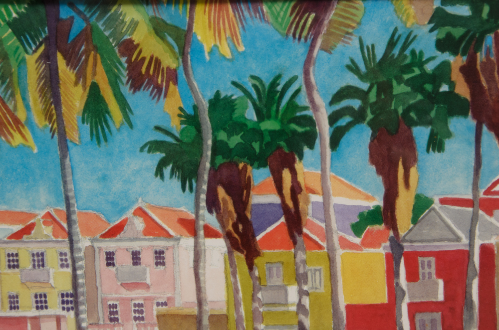 Pair of Herman Van Bergen Curaçao Offset Prints