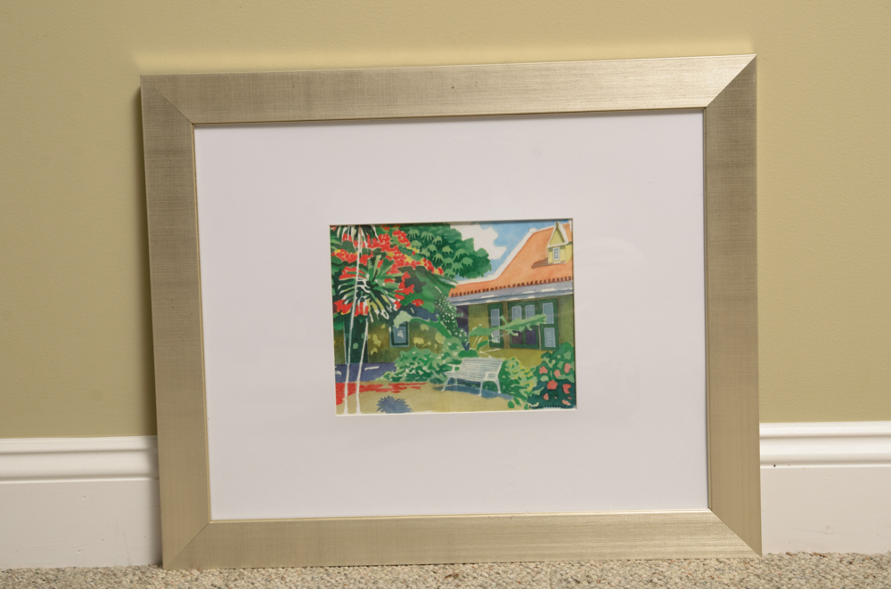 Pair of Herman Van Bergen Curaçao Offset Prints