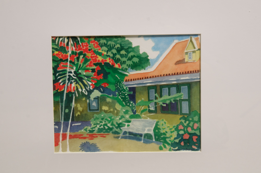 Pair of Herman Van Bergen Curaçao Offset Prints