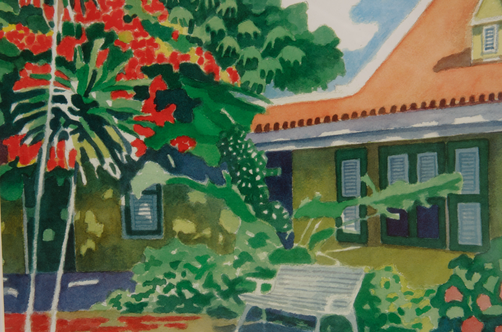 Pair of Herman Van Bergen Curaçao Offset Prints