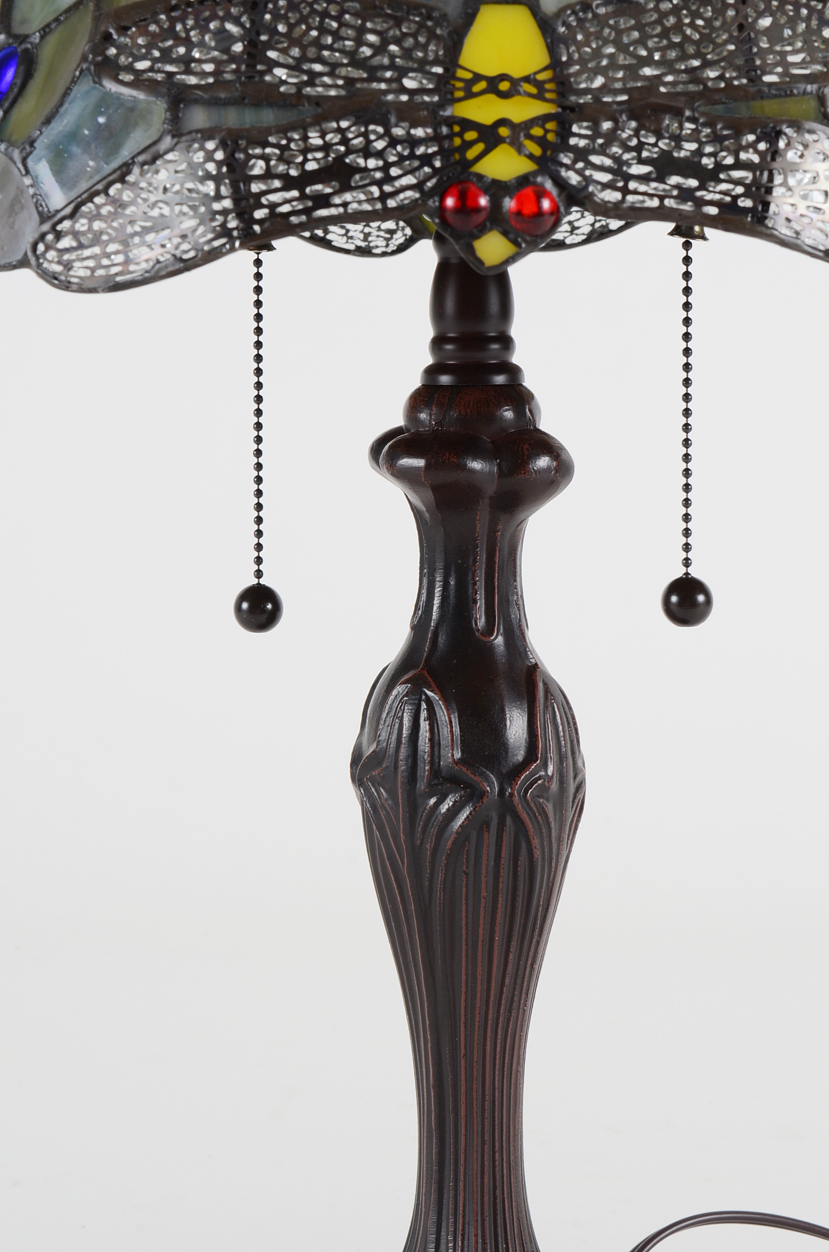 Stained Glass Dragonfly Lamp