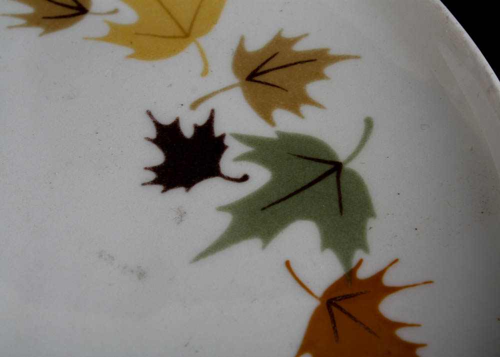 Vintage Franciscan "Indian Summer" Snack Plates and Oval Platter