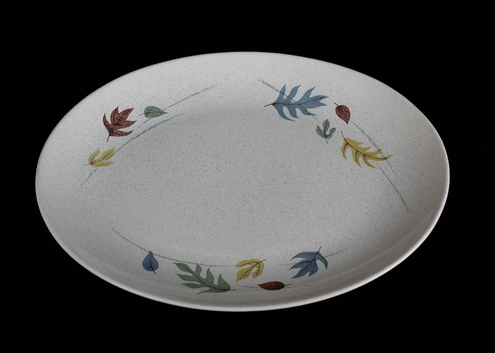 Vintage Franciscan "Indian Summer" Snack Plates and Oval Platter