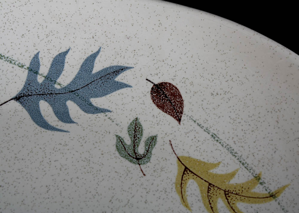 Vintage Franciscan "Indian Summer" Snack Plates and Oval Platter