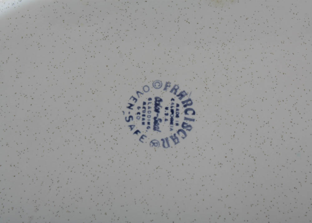 Vintage Franciscan "Indian Summer" Snack Plates and Oval Platter