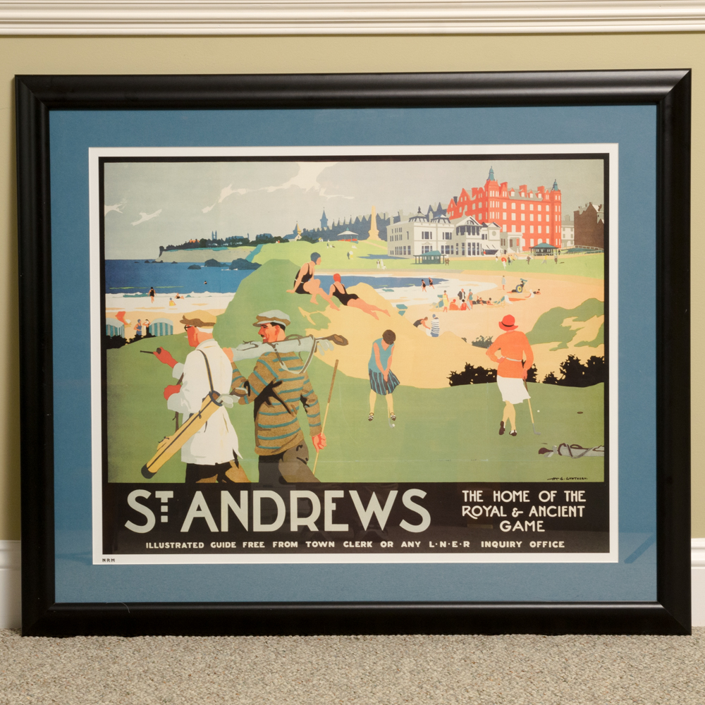 Railway "St. Andrews: The Home of the Royal and Ancient Game" Print