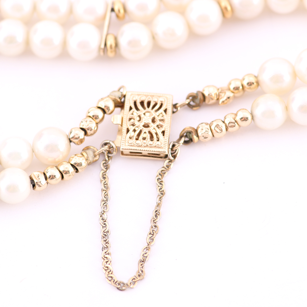 14K Gold Pearl Bracelet