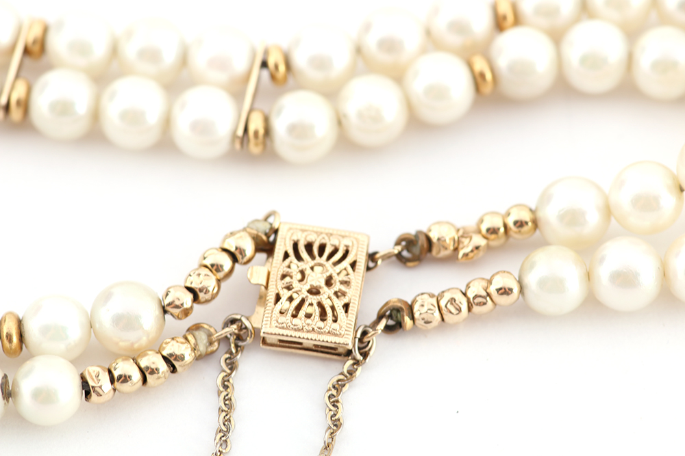 14K Gold Pearl Bracelet