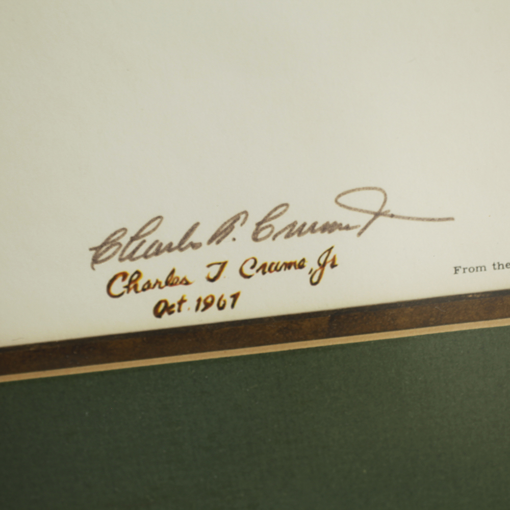 Charles J. Crume Jr. Framed and Matted Print of a Blue Jay