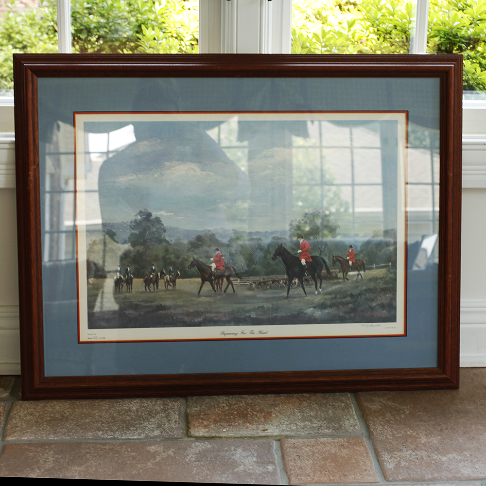 Tony Oswald Signed Limited Edition Print 'Preparing For The Hunt'
