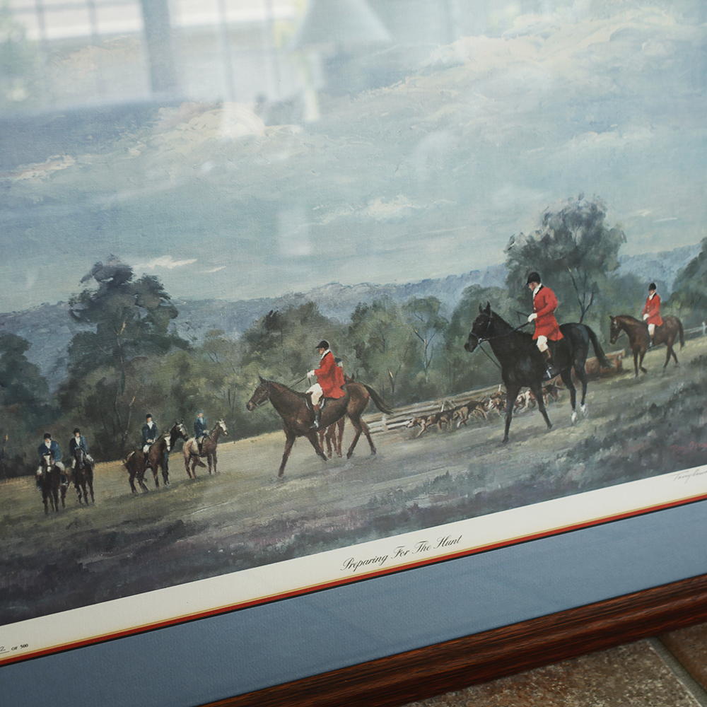 Tony Oswald Signed Limited Edition Print 'Preparing For The Hunt'