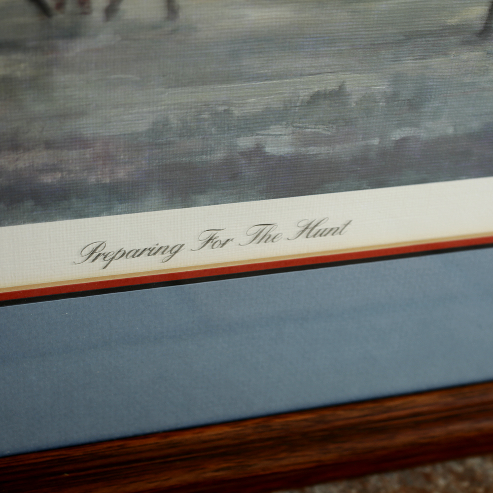Tony Oswald Signed Limited Edition Print 'Preparing For The Hunt'