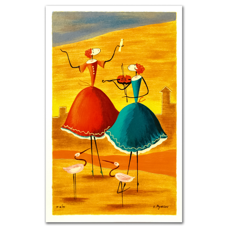 Ester Myatlov "A Day to Remember" Signed Serigraph on Paper