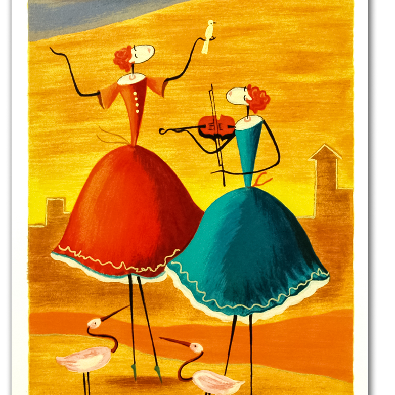 Ester Myatlov "A Day to Remember" Signed Serigraph on Paper