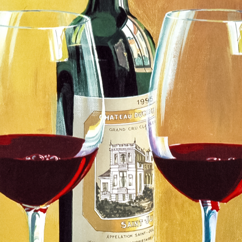 Dima Gorban "Wine For Two" Signed Serigraph on Paper