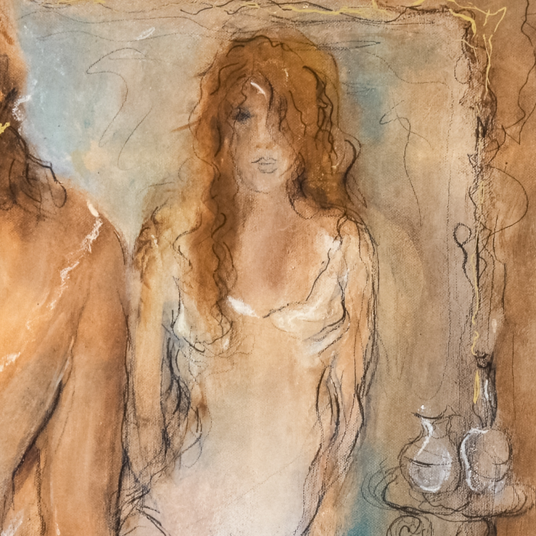 Batia Magal "Femininity" Signed Serigraph on Paper