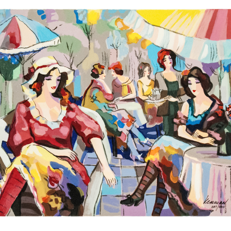 Michael Kerman "Cafe" Signed Serigraph on Paper