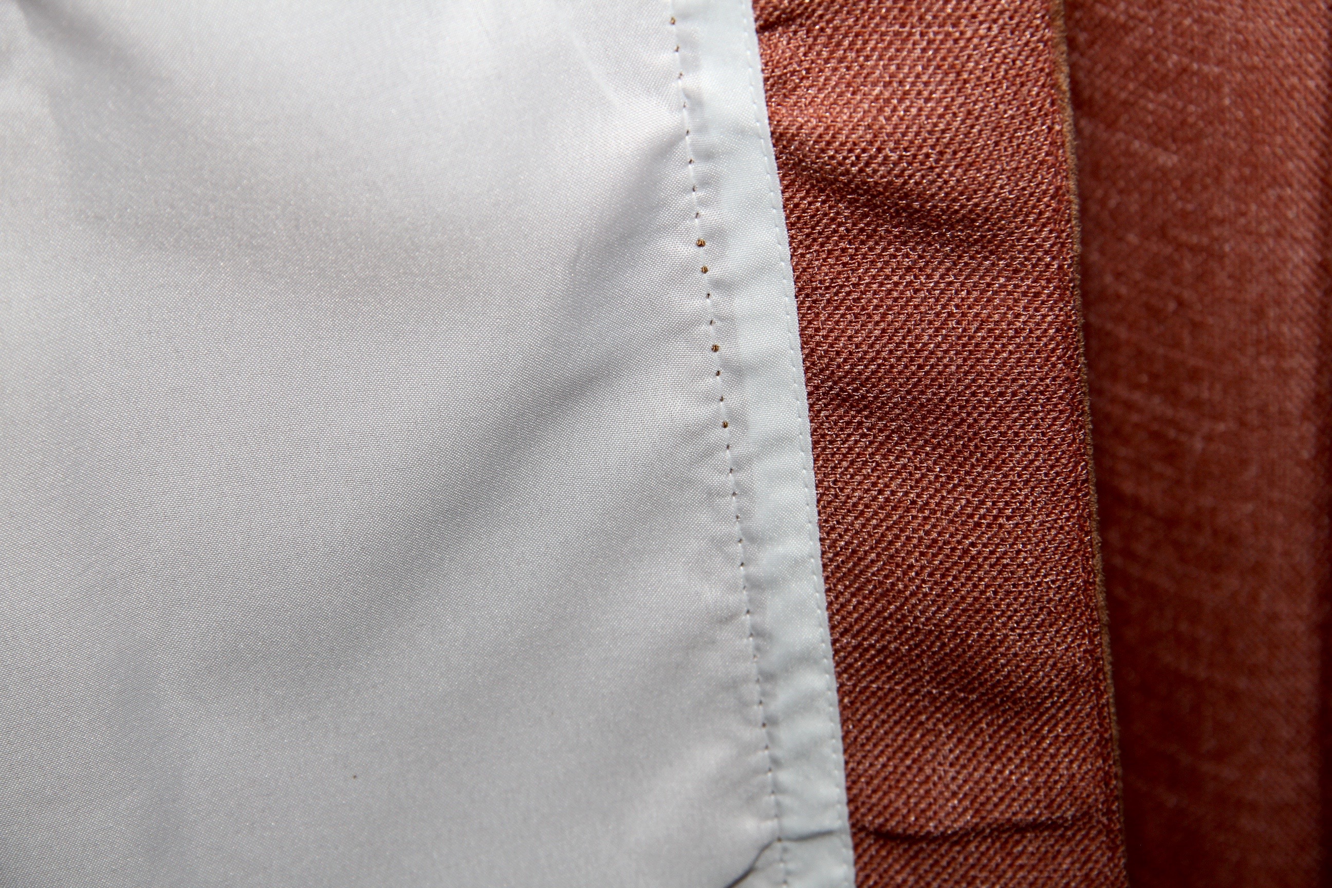 Four Curtain Panels and Curtain Rod