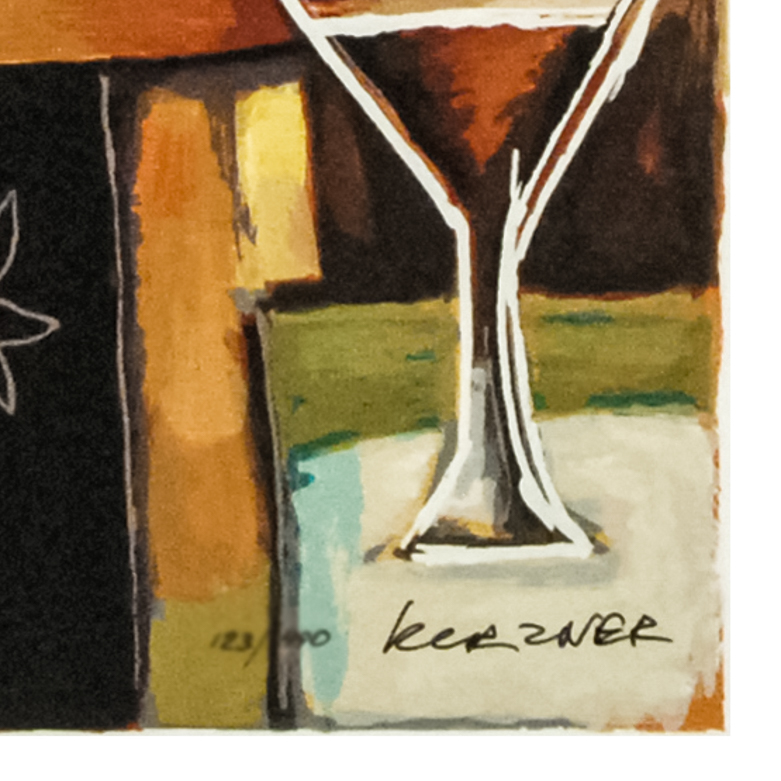 Michael Kerzner "The Pianist" Signed Serigraph on Paper