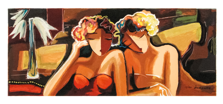 Michael Kerzner "Sisters" Signed Serigraph on Paper