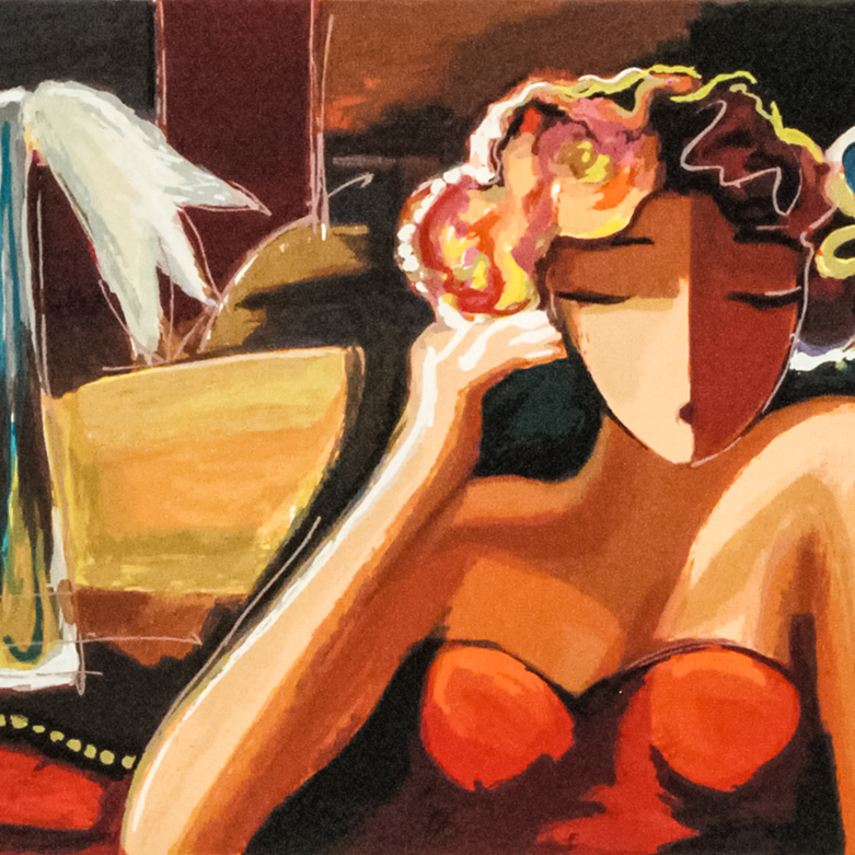 Michael Kerzner "Sisters" Signed Serigraph on Paper