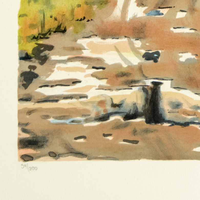 Clarence Holbrook Carter "Forest" Signed Lithograph on Paper