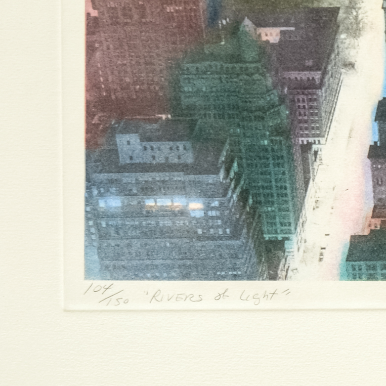 Elizabeth Lennard "Rivers of Light" Signed Etching on Paper