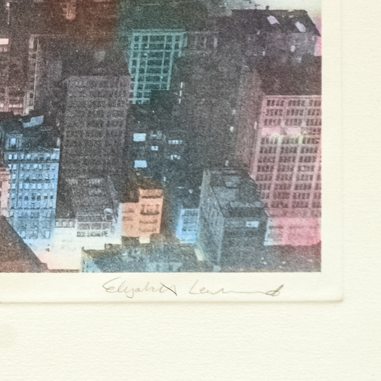 Elizabeth Lennard "Rivers of Light" Signed Etching on Paper