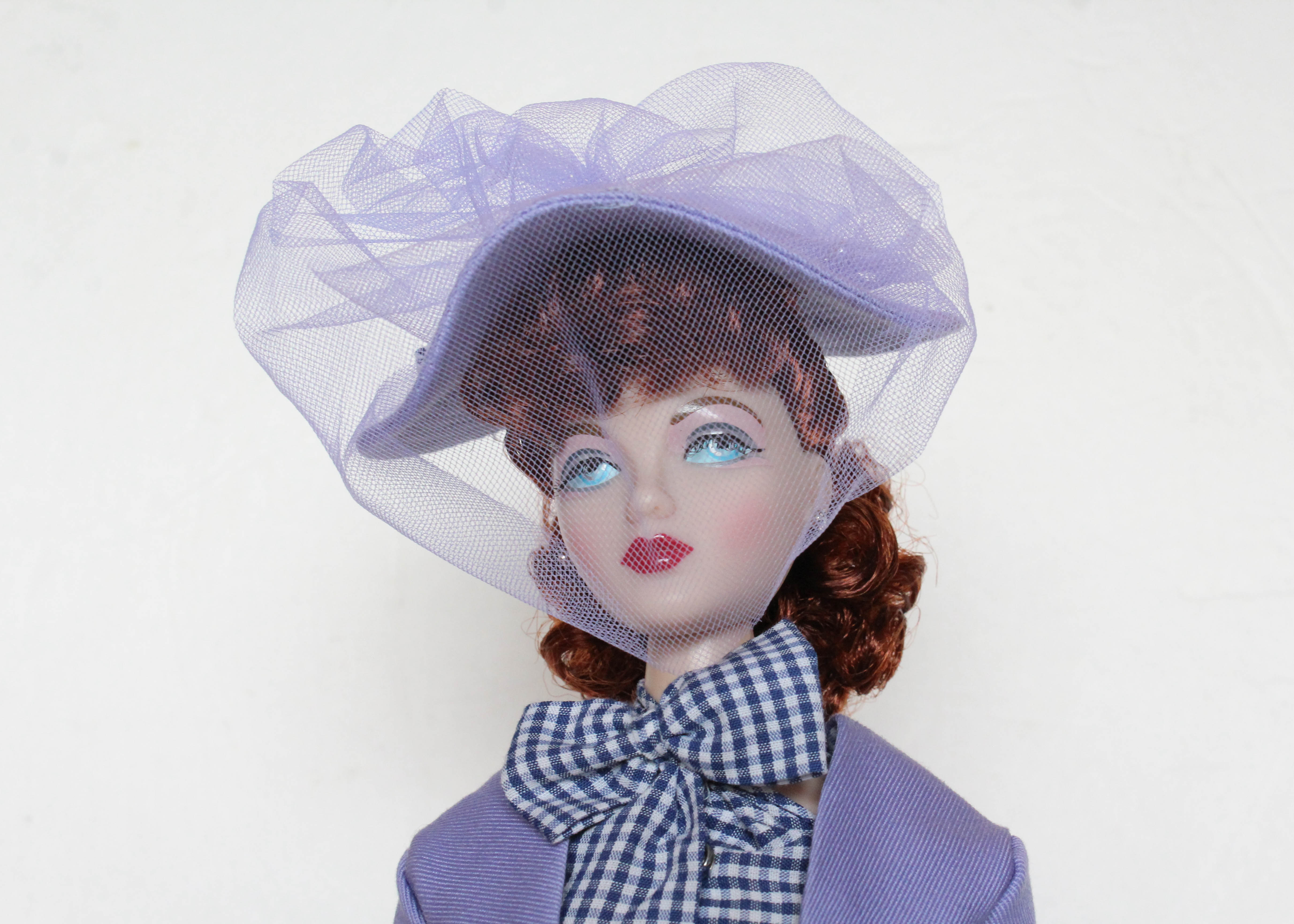 "Promenade" Doll with Lavender Walking Suit Designed by Etta Foran
