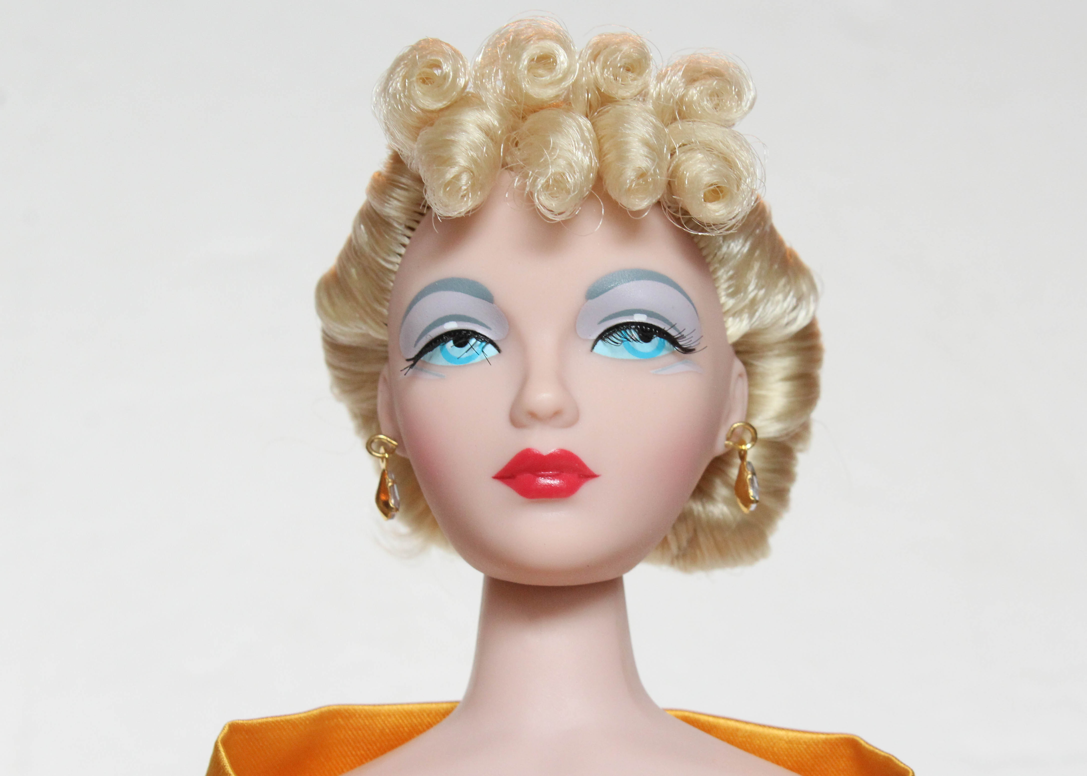 "Gold Sensation" Doll with Golden Yellow Gown Designed by Tim Kennedy