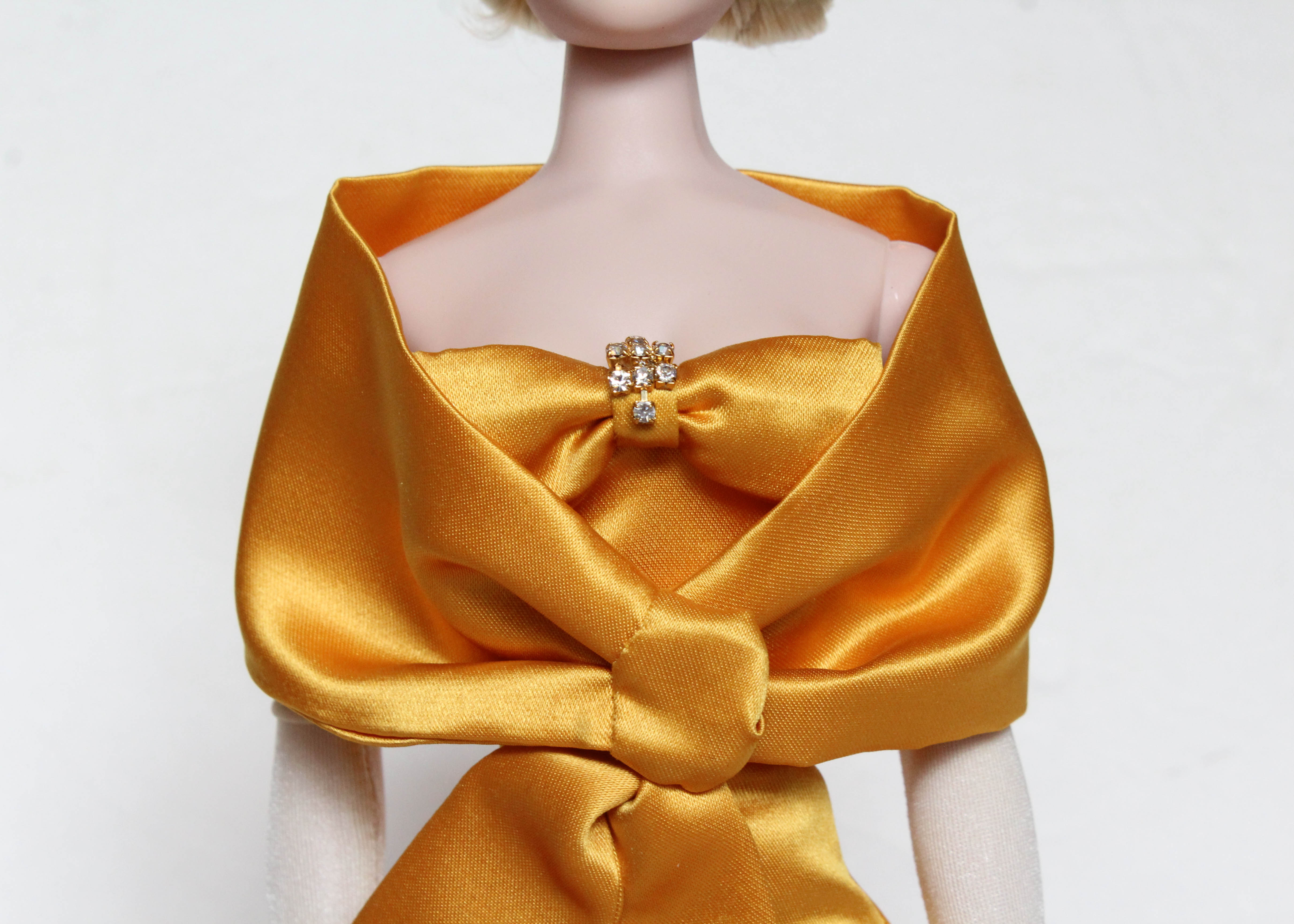 "Gold Sensation" Doll with Golden Yellow Gown Designed by Tim Kennedy