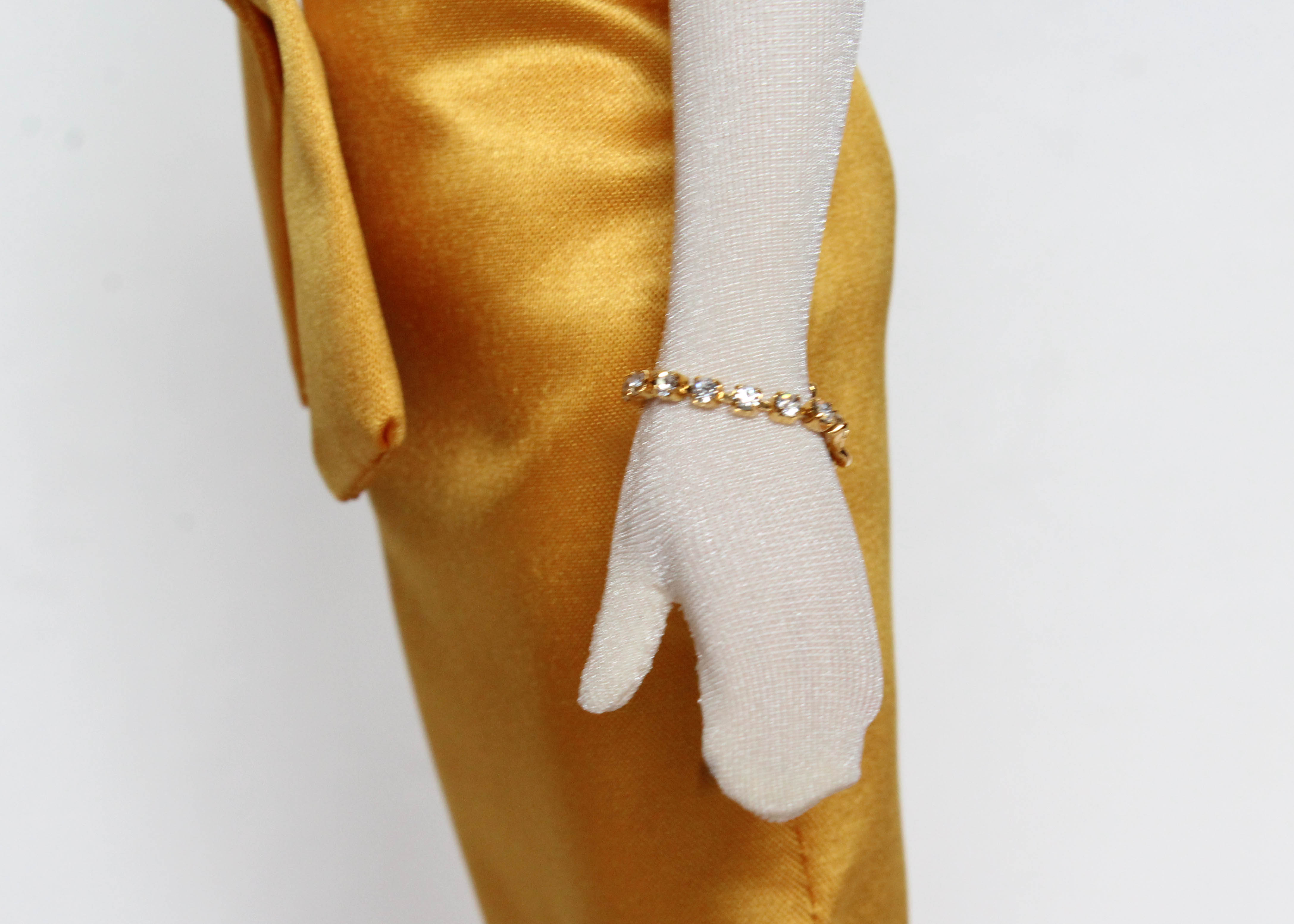 "Gold Sensation" Doll with Golden Yellow Gown Designed by Tim Kennedy